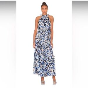 Elliatt Iridescence Printed Georgette Maxi Dress
